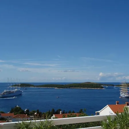 Studio In Hvar Town With Sea View, Loggia, Air Conditioning, Wi-fi Lejlighed *